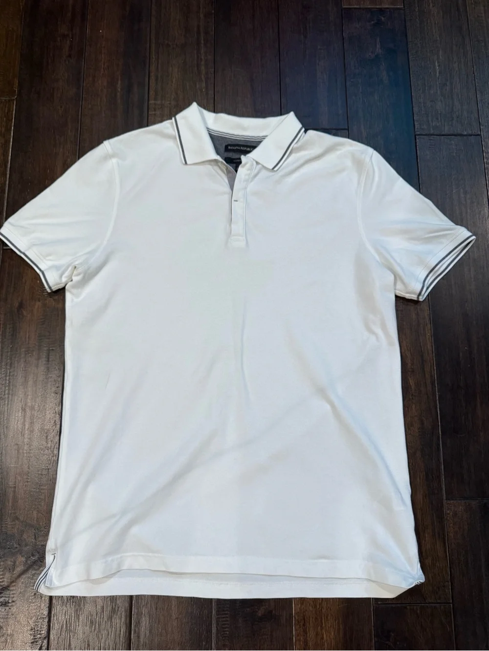 Men's Banana Republic Polo - White - Large